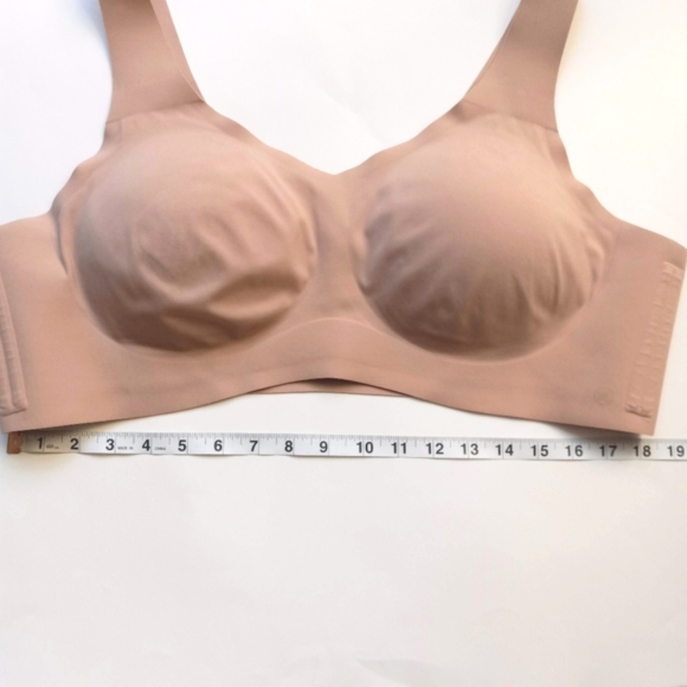 Honeylove V Neck Bra 3X Sand Wireless Seamless Pullover Comfort - Picture 15 of 16